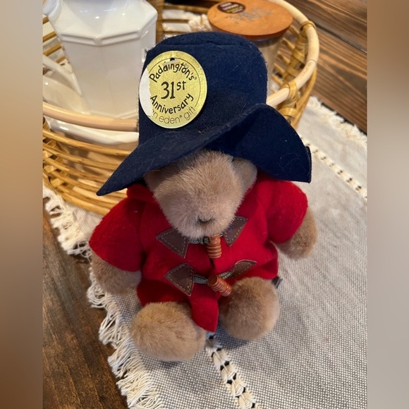 eden toys Other - Paddington Bear Plush Toy, 31st anniversary with tags, Eden Toys, see pics